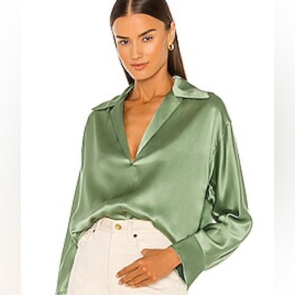 Vince Women's Long Sleeve Shaped Collar Pullover